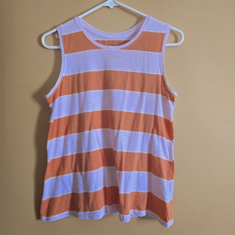 SO Striped Tank PTP=17"